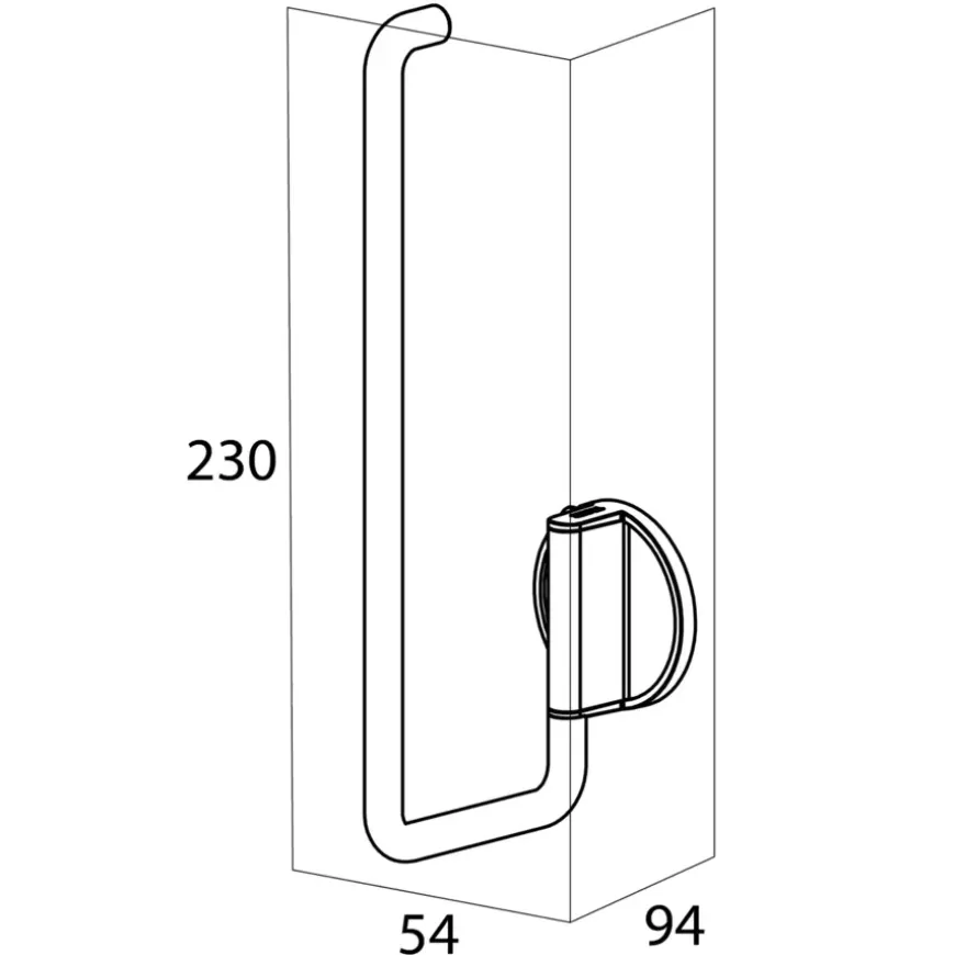 Tiger Reserverolhouder Tune Hangend inox zwart