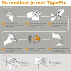 Tiger Reserverolhouder Urban Zwart