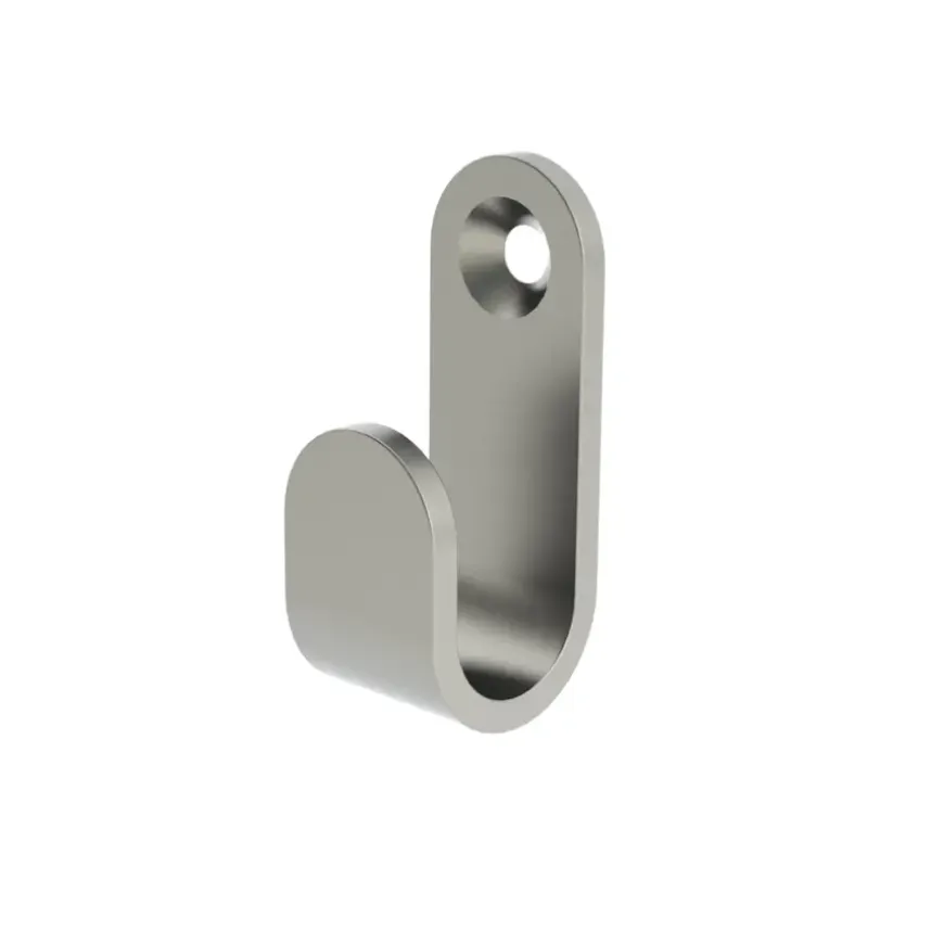 Tiger Simple haak rvs geborsteld - 2 stuks