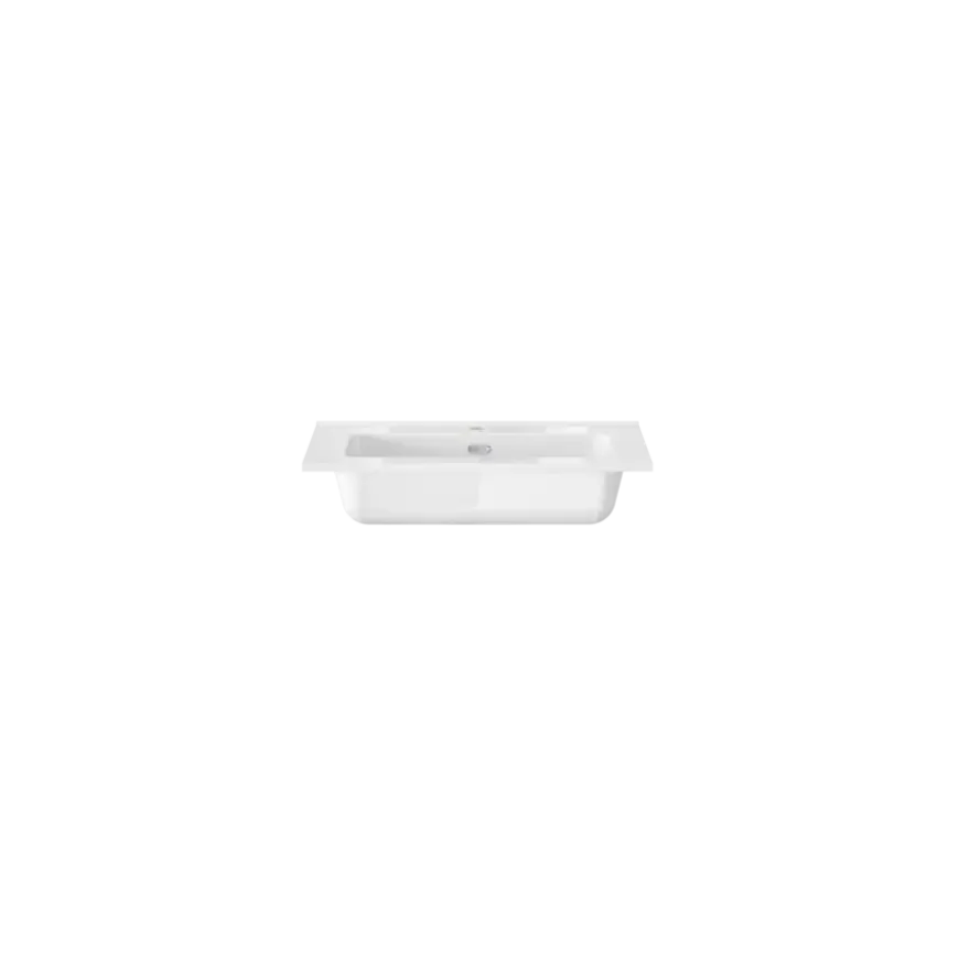 Tiger T-Line Oval inbouwwastafel 61 cm meubel wit