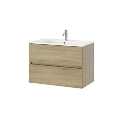 Tiger T-Line Quadro inbouwwastafel 81 cm meubel wit
