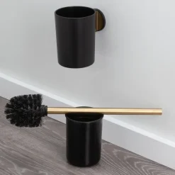 Tiger Toiletborstelhouder Tune Hangend messing zwart