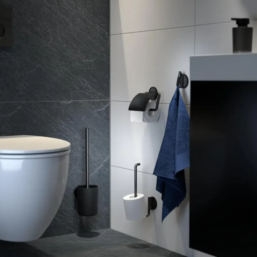 Tiger Toiletborstelhouder Tune Hangend zwart