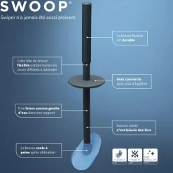 Tiger Toiletborstel Swoop flexibel antraciet