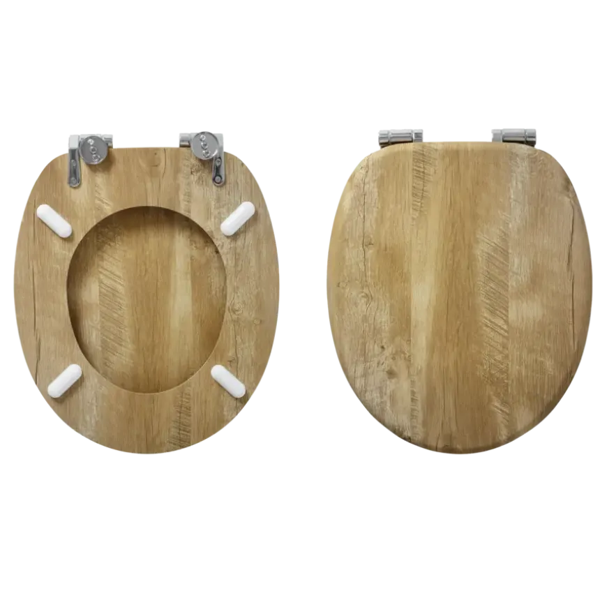 Tiger Toiletbril Hetta MDF Bruin met Softclose