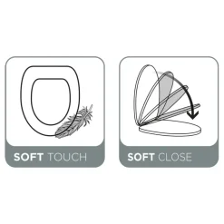 Tiger Toiletbril Hetta MDF Bruin met Softclose
