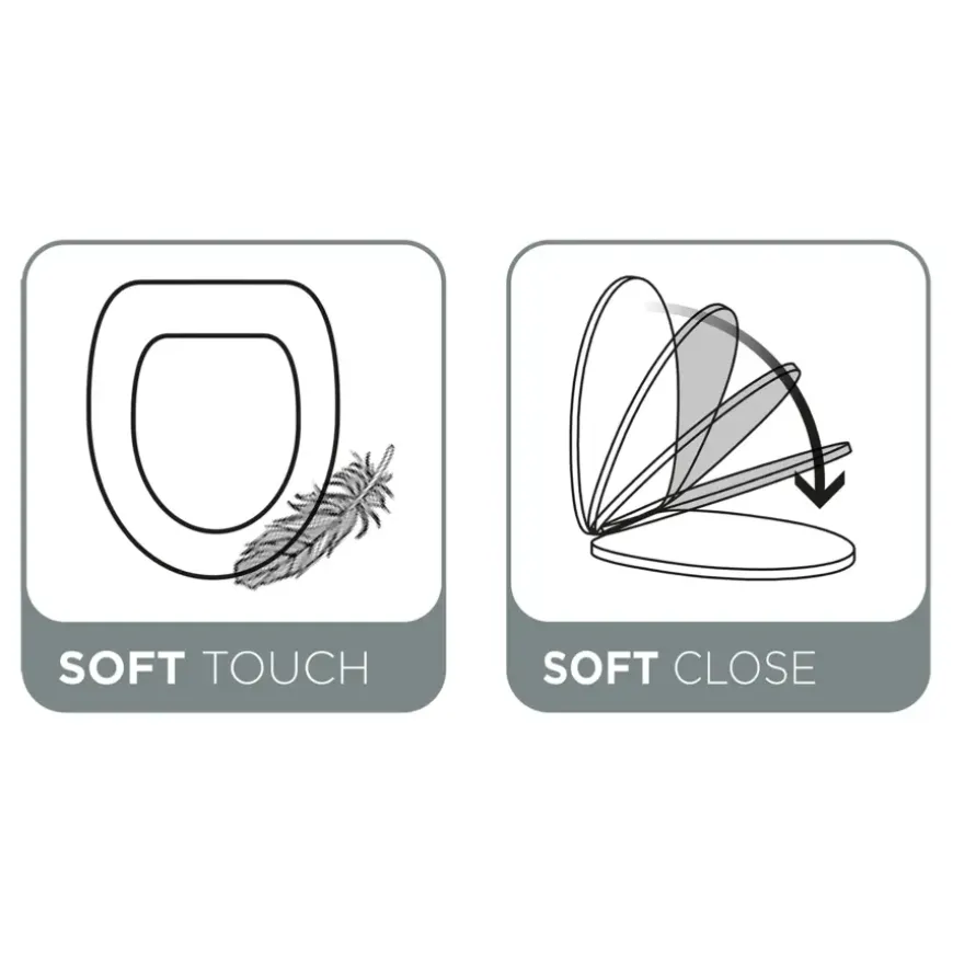 Tiger Toiletbril Hetta MDF Bruin met Softclose