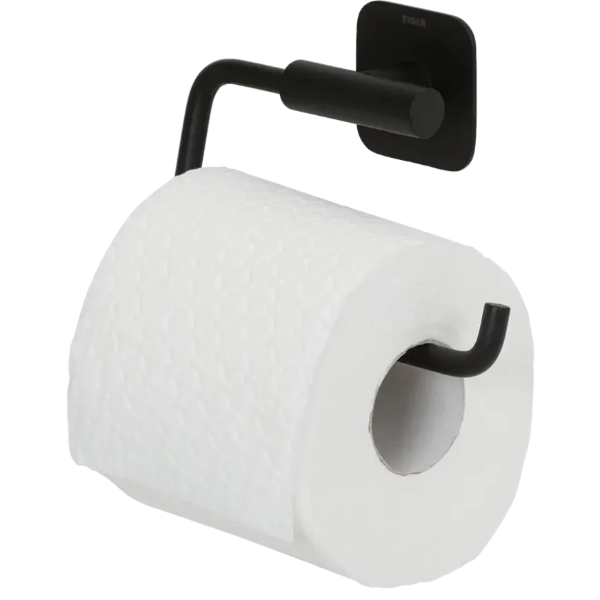 Tiger toiletrolhouder Colar zonder klep Zwart