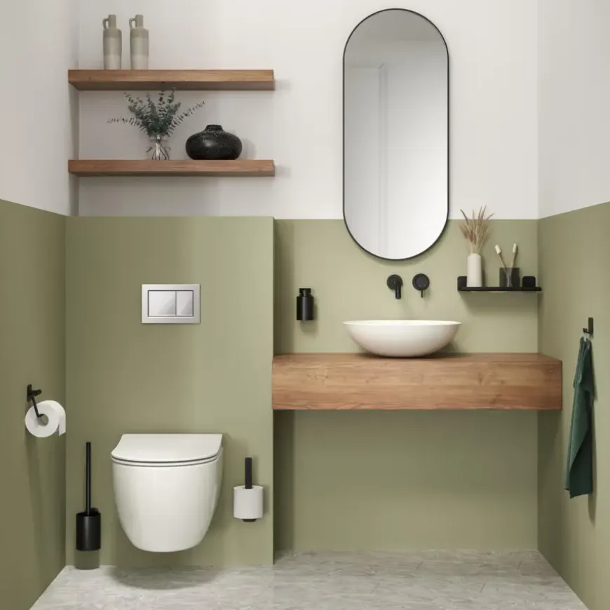 Tiger toiletrolhouder Colar zonder klep Zwart