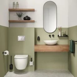 Tiger toiletrolhouder Colar zonder klep Zwart