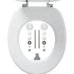 Tiger toiletzitting MDF Oregon wit