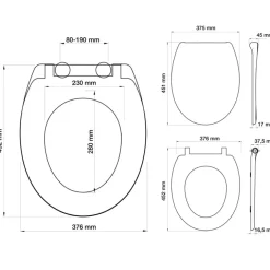 Tiger Ventura toiletbril softclose wit
