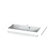 Tiger Wastafelblad Quadro 80 cm glanzend wit