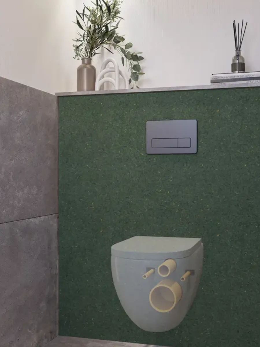 Constructieplaten|Alle Houten Platen > Geen Toilet achterwand spaanplaat 123 x 120 cm 18 mm vochtwerend