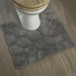 Toiletmat Pebbles 50x60cm grijs