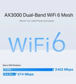 Audio & Video Accessoires|Computeraccessoires > TP-Link Deco X50 Outdoor Mesh Wifi 6