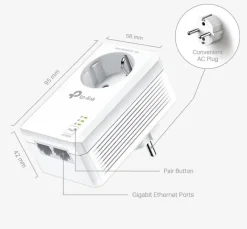 Audio & Video Accessoires|Computeraccessoires > TP-Link Powerline TL-PA7027P 2 stuks (geen WIFI)