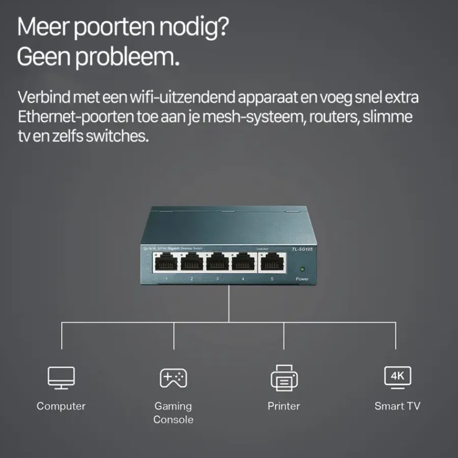 Computeraccessoires > TP-Link switch SG-105
