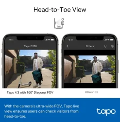 Intercoms & Deurbellen|Elektronische Beveiliging > Tapo TP-Link D230S1 video deurbel met batterij