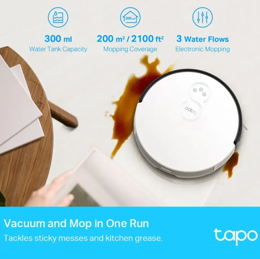 Robot Stofzuigers > Tapo TP-Link Robotstofzuiger RV10 Plus met dweilfunctie