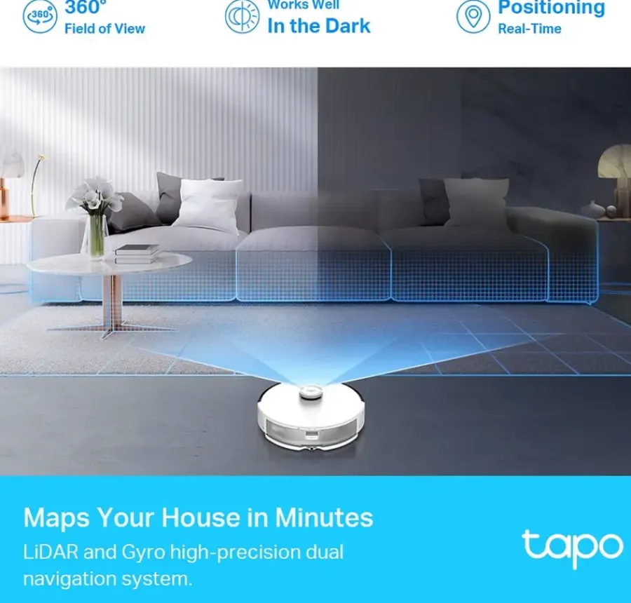 Robot Stofzuigers > Tapo TP-Link Robotstofzuiger RV30 met dweilfunctie
