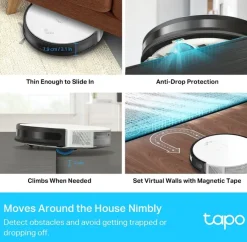 Robot Stofzuigers > Tapo TP-Link Robotstofzuiger RV30 met dweilfunctie