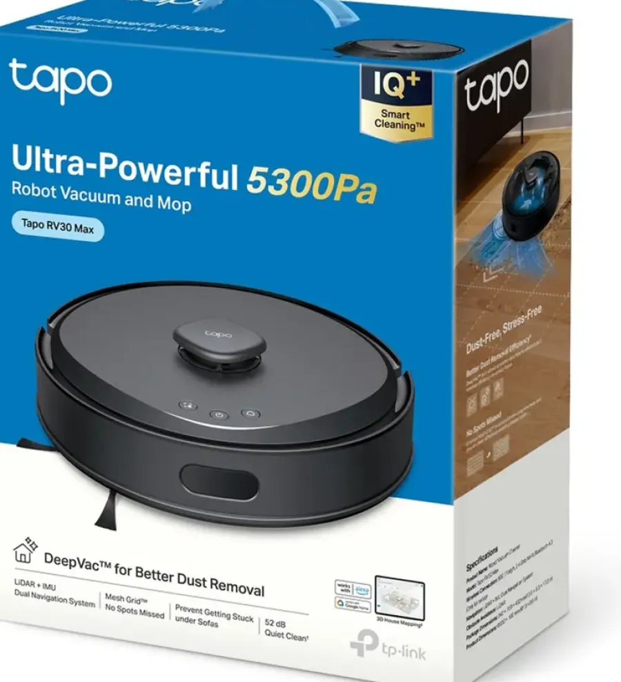 Robot Stofzuigers > TP-Link Tapo robotstofzuiger RV30 Max