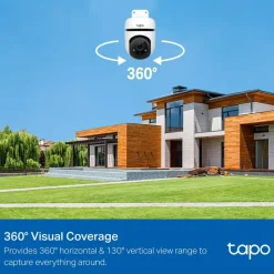 Elektronische Beveiliging > Tapo TP-Link TC40 beveiligingscamera voor buiten Full HD 1080P bedraad Pan/Tilt
