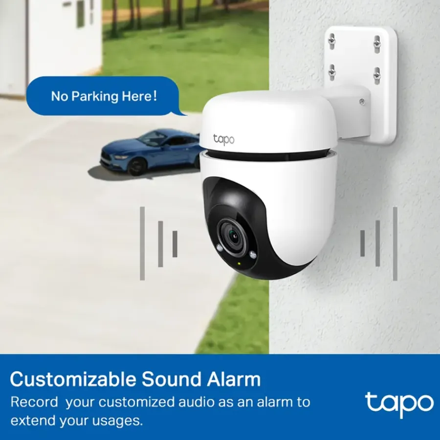 Elektronische Beveiliging > Tapo TP-Link TC40 beveiligingscamera voor buiten Full HD 1080P bedraad Pan/Tilt