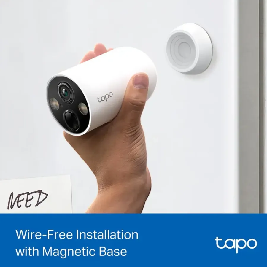 Elektronische Beveiliging > Tapo TP-Link TC425 beveiligingscamera voor buiten 2K QHD met batterij