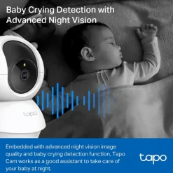 Elektronische Beveiliging > Tapo TP-Link TC71 beveiligingscamera voor binnen 2K 3MP bedraad Pan/Tilt