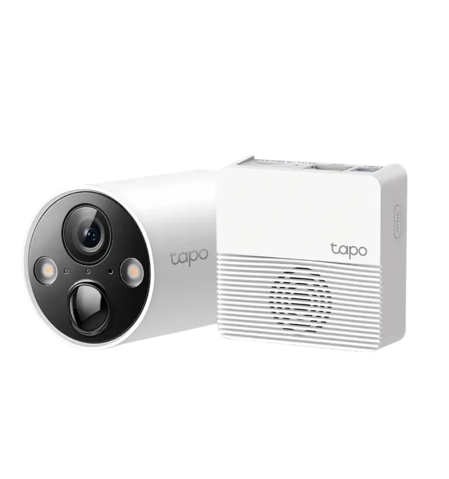 Elektronische Beveiliging > Tapo TP-Link TC420S1 beveiligingscamera voor buiten 2K QHD met batterij