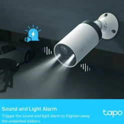 Elektronische Beveiliging > Tapo TP-Link TC420S1 beveiligingscamera voor buiten 2K QHD met batterij