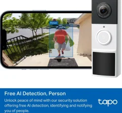 Intercoms & Deurbellen|Elektronische Beveiliging > TP-Link Tapo video deurbel D210 2K