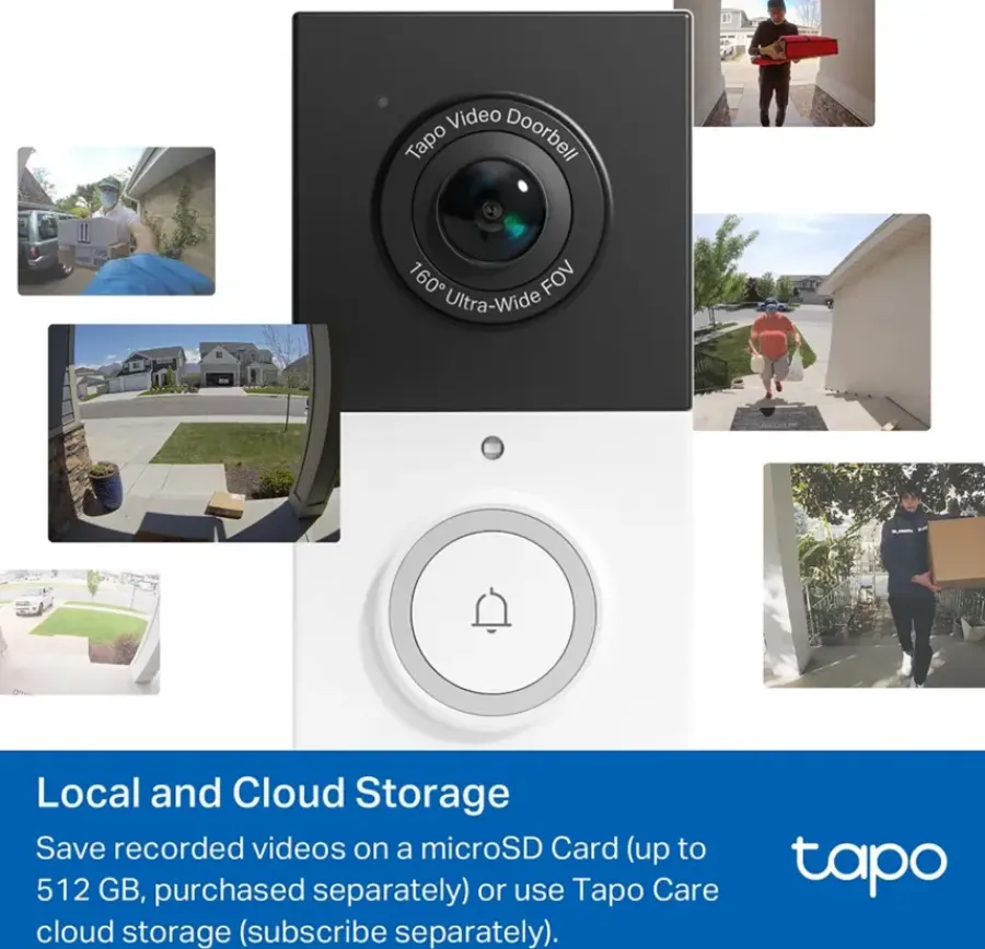 Intercoms & Deurbellen|Elektronische Beveiliging > TP-Link Tapo video deurbel D210 2K