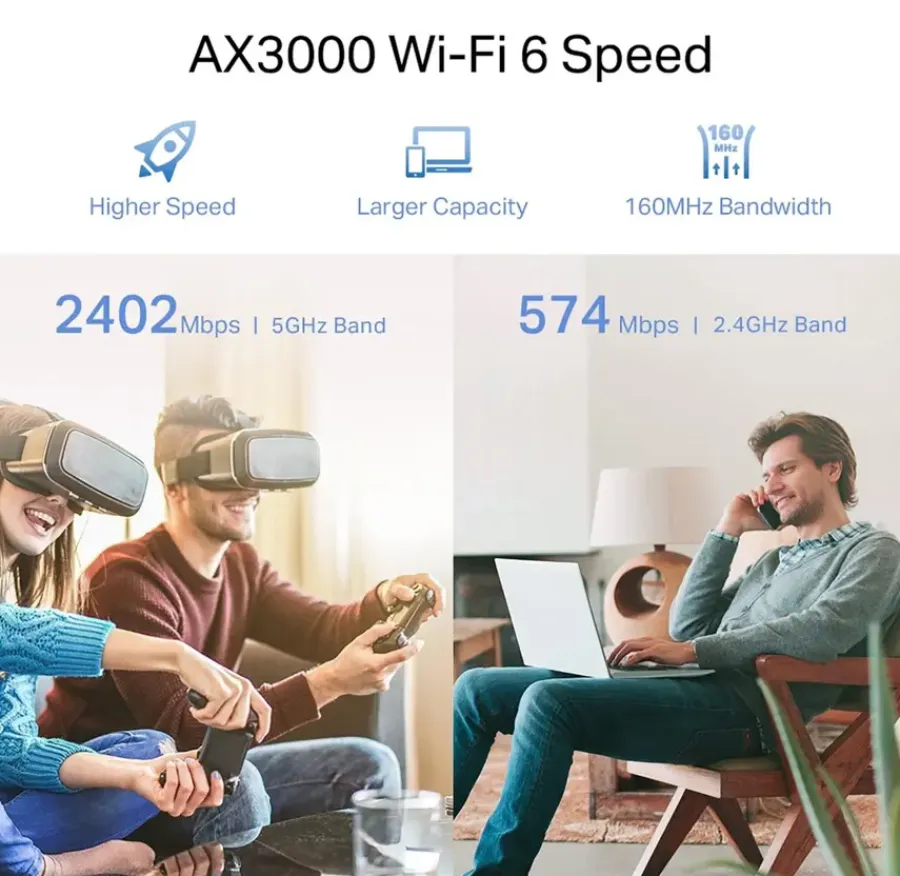 Audio & Video Accessoires > TP-Link WIFI 6 Range Extender RE705X