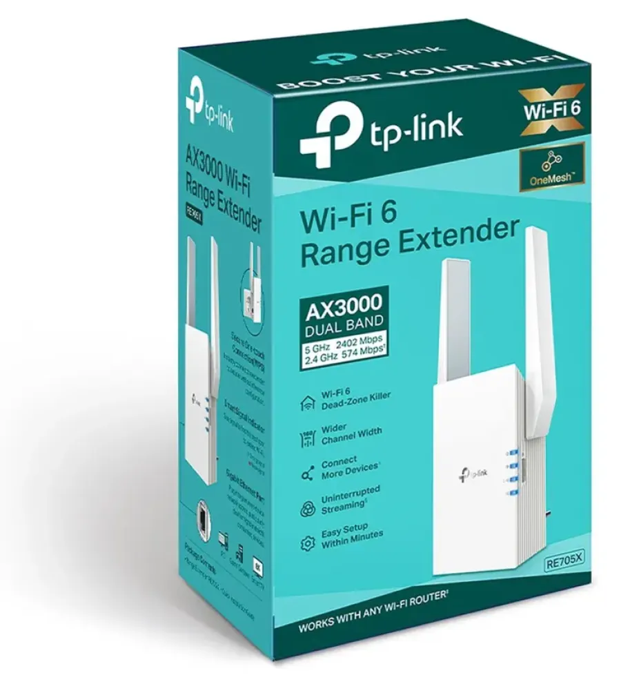 Audio & Video Accessoires > TP-Link WIFI 6 Range Extender RE705X