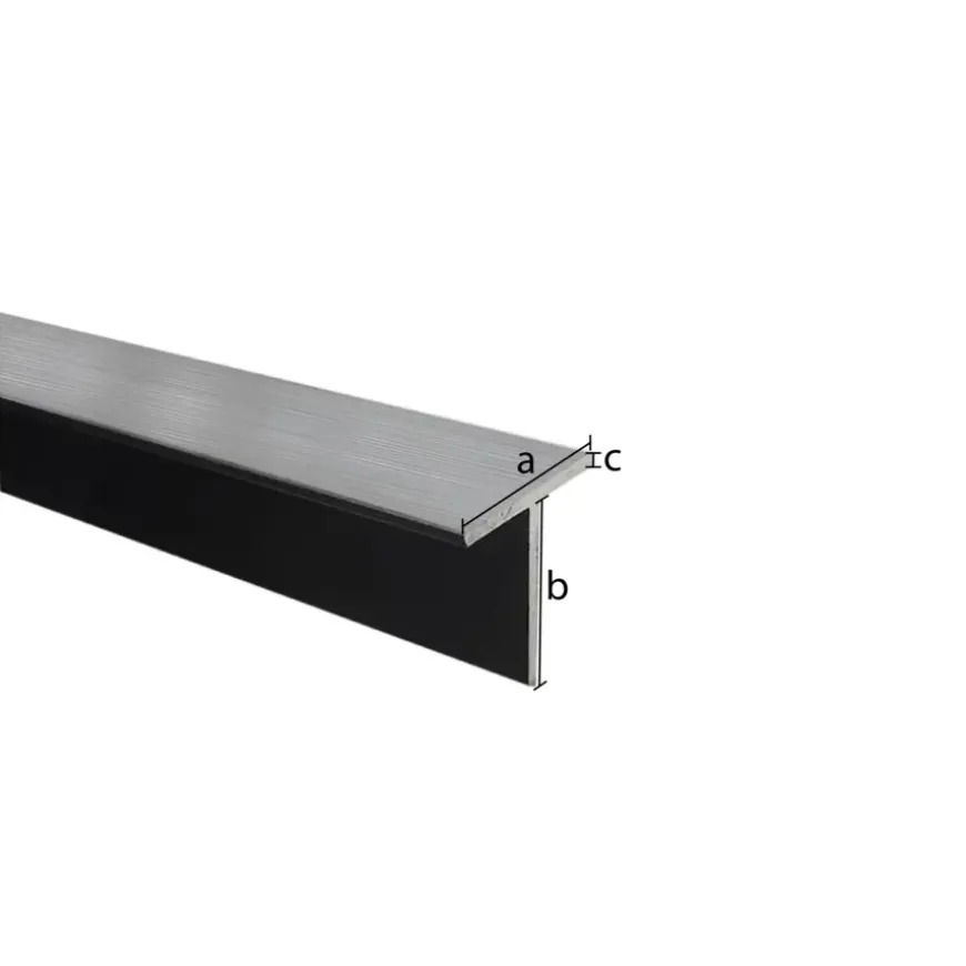 T-Profiel aluminium brut 20x20x2000x1,5mm