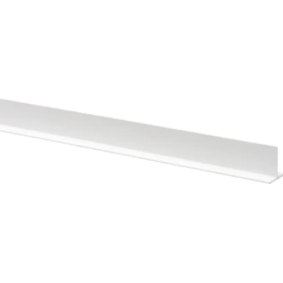 Wandpanelen|Kunststofprofielen > Geen T-profiel kunststof wit 18x18 mm lengte 260 cm