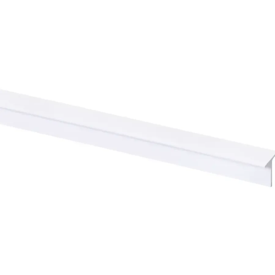 Wandpanelen|Kunststofprofielen > Geen T-profiel kunststof wit 18x18 mm lengte 260 cm