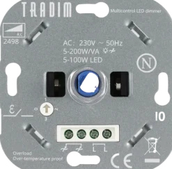 Dimmers|Inbouw Schakelmateriaal > Tradim LED multi way muurdimmer 2498