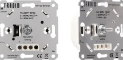 Dimmers|Inbouw Schakelmateriaal > Tradim Wifi muurdimmer 3-200W/VA
