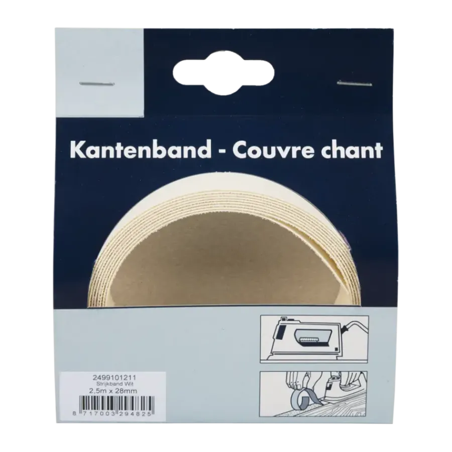 Meubelpanelen > Geen Trends kantfolie wit 28 mm 250 cm