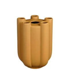 Tulpvaas oker keramiek - h28,5xd21 cm