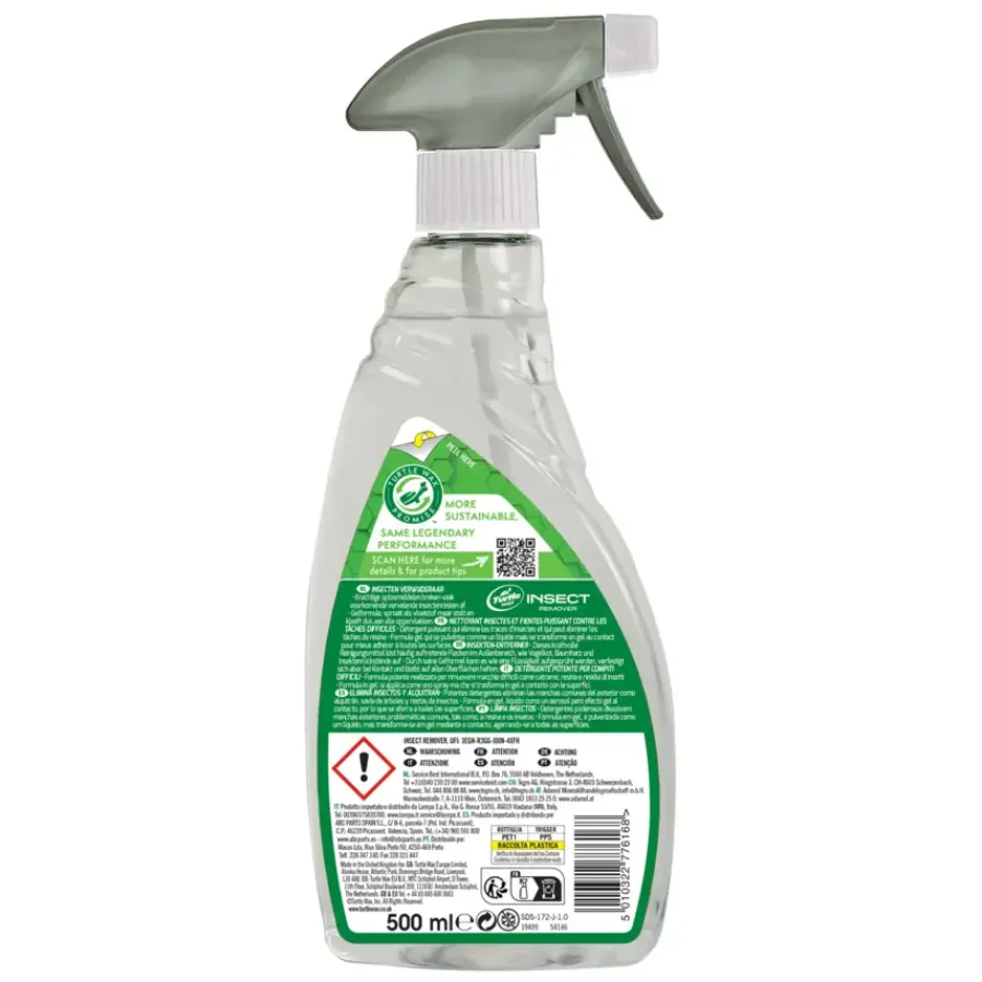 Auto Reinigings- & Poetsmiddelen > Turtle Wax Insect Remover 53647 500ml