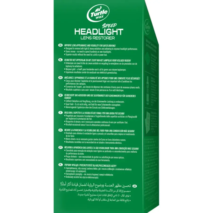 Auto Reinigings- & Poetsmiddelen > Turtle Wax Speed Headlight Kit
