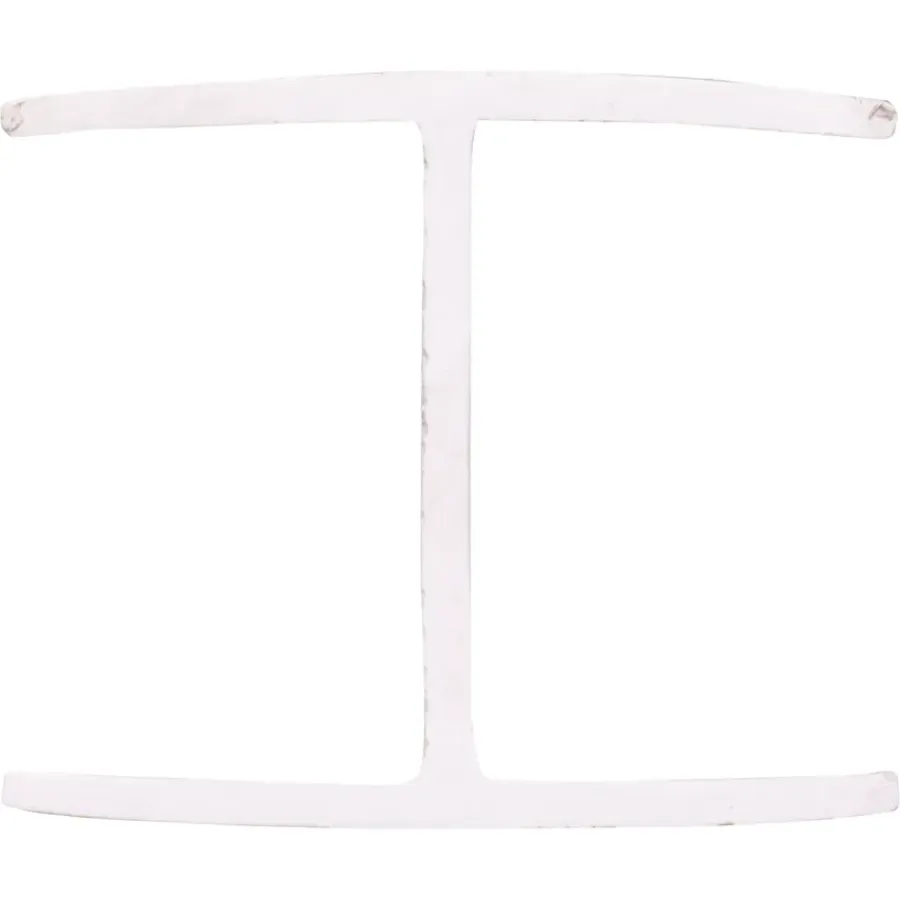 Wandpanelen|Kunststofprofielen > Geen Tussenprofiel kunststof wit 21x25 mm lengte 260 cm