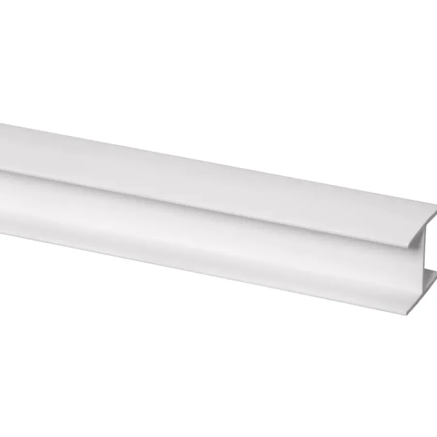 Wandpanelen|Kunststofprofielen > Geen Tussenprofiel kunststof wit 21x25 mm lengte 260 cm