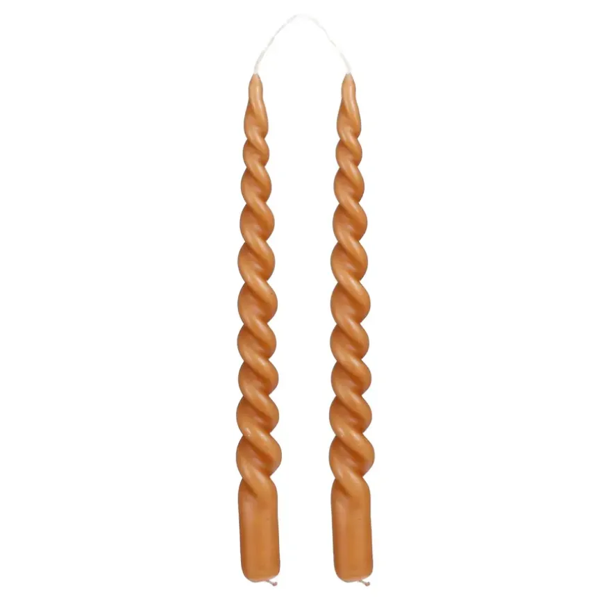 Twist dinerkaars donker bruin 2 stuks - h29xd2,2cm