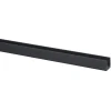 U-profiel kunststof antraciet 18x18 mm 260 cm